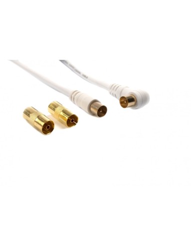 TECHLIFE TLVT0007W CAVO ANTENNA 3,0M BIANCO PREMIUM