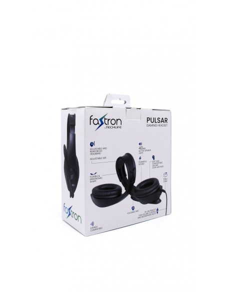 TECHLIFE PS4 CUFFIA PULSAR BLACK