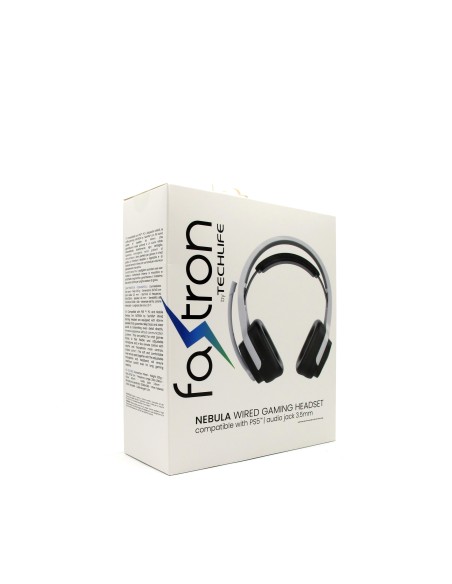 TECHLIFE PS5 CUFFIA NEBULA WHITE