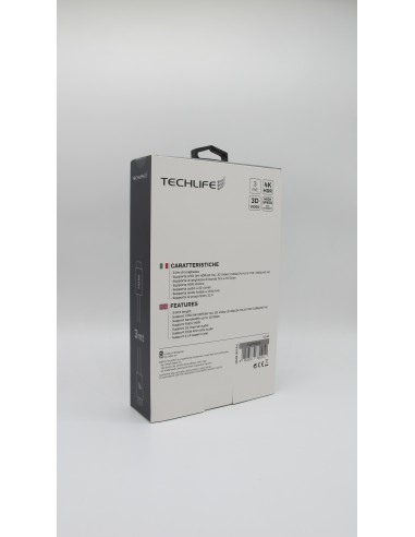 TECHLIFE TLVT0015 CAVO HDMI 3,0M PREMIUM 4K CONNETTORI DORATI