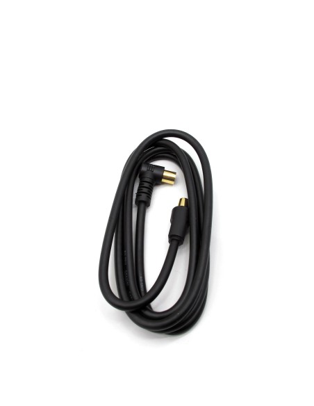 TECHLIFE TLVT0001B CAVO ANTENNA 1,5M NERO PREMIUM M/M CON AD. F/F