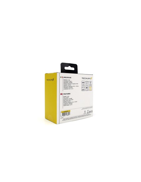 TECHLIFE TLMT0002 AURICOLARI USB-C IN ALLUMINIO CAVO 1,2M