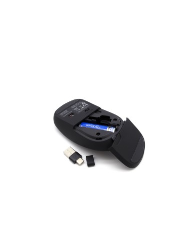 TECHLIFE TLIT0001B MOUSE WIRELESS 2IN1 RICEVITORE USB/USB-C NERO