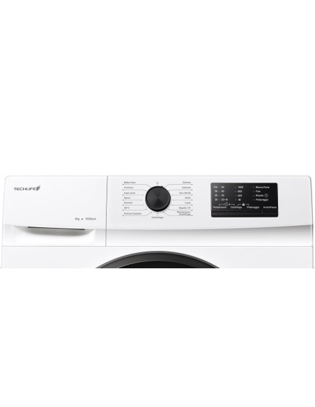 TECHLIFE TFWM0610E LVB E 6KG 1000G SLIM 46CM DISPLAY OBLO' NERO