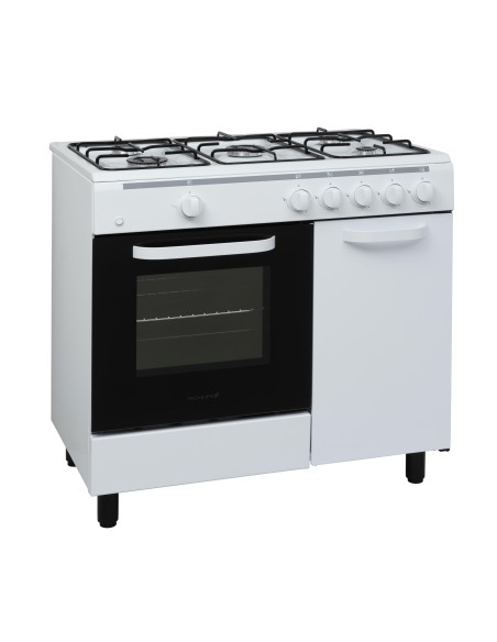 TECHLIFE TFCG90WFGG CUCINA 90X60 5FFORNO A GAS CON GRILL P.B. BIANCA