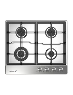 TECHLIFE TFBIPCG60FGG PIANO COTTURA 60CM 4F INOX COM.FR. GRIGLIE GHISA