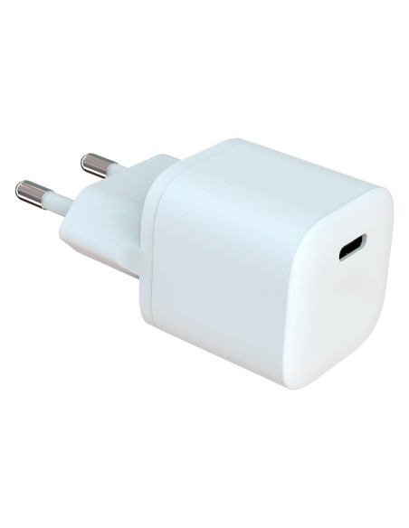 TECHLIFE E714-PD20W USB-C 20W ALIMENTATORE RETE BIANCO CARICA RAPIDA
