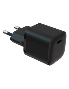 TECHLIFE E714-PD25W USB-C 25W ALIMENTATORE DA RETE NERO CARICA RAPIDA