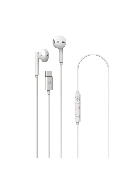 TECHLIFE TLWDEARPHONESWH BIANCO AURRICOLARI USB-C MICROFONO CAVO 1,2M