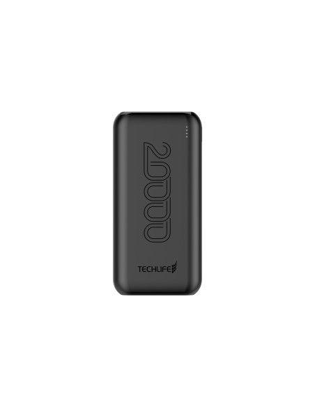 TECHLIFE TLPB20000BK POWERBANK 20000MAH USB-C IN/2USB-A OUT NERO
