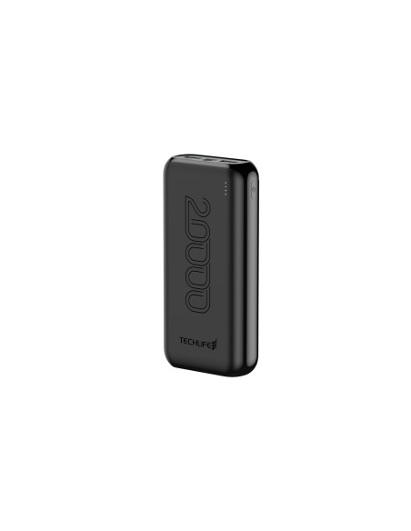 TECHLIFE TLPB20000BK POWERBANK 20000MAH USB-C IN/2USB-A OUT NERO