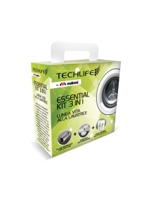 TECHLIFE TLHA0008 ESSENTIAL KIT 3IN1 LAVATRICE FILTRO+SUPPORTI+CURA L.