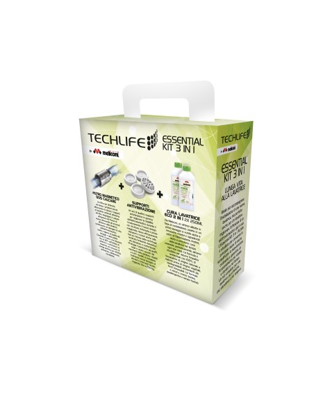 TECHLIFE TLHA0008 ESSENTIAL KIT 3IN1 LAVATRICE FILTRO+SUPPORTI+CURA L.