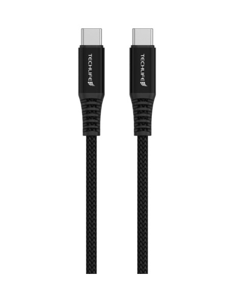 TECHLIFE TLMT0029 USB-C/USB-C 100W CAVO 2,0M NERO